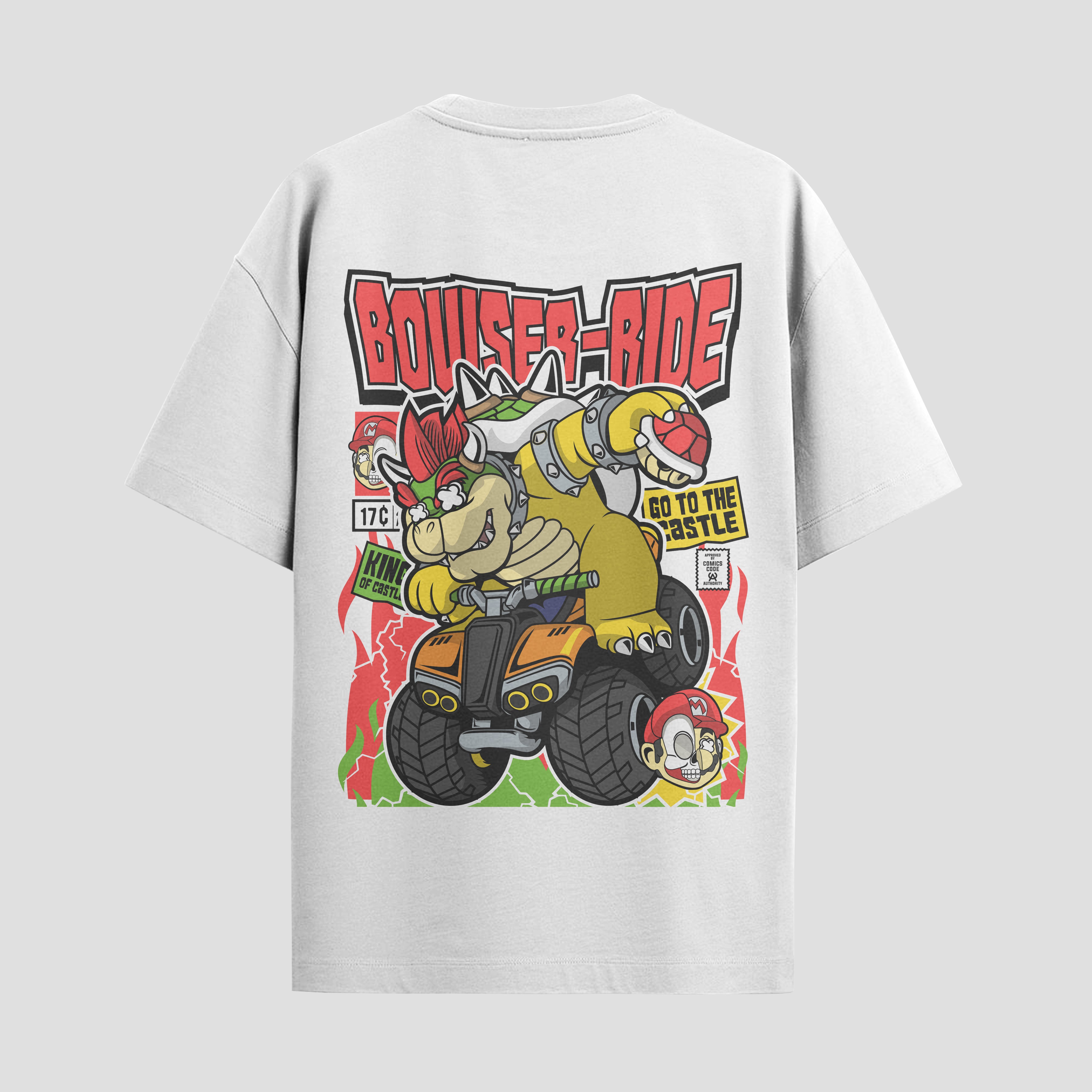 Playera urbana de anime y gaming ExtraLife MX, corte Standard Fit unisex ligero y transpirable en color Deep Black y Pure White, ropa de uso diario para gym y casual.