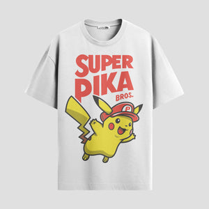 Playera urbana de anime y gaming ExtraLife MX, corte Standard Fit unisex ligero y transpirable en color Deep Black y Pure White, ropa de uso diario para gym y casual.