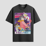 Playera urbana de anime y gaming ExtraLife MX, corte Standard Fit unisex ligero y transpirable en color Deep Black y Pure White, ropa de uso diario para gym y casual.