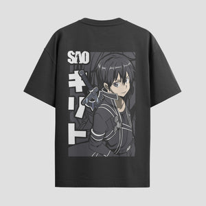 Playera urbana de anime y gaming ExtraLife MX, corte Standard Fit unisex ligero y transpirable en color Deep Black y Pure White, ropa de uso diario para gym y casual.
