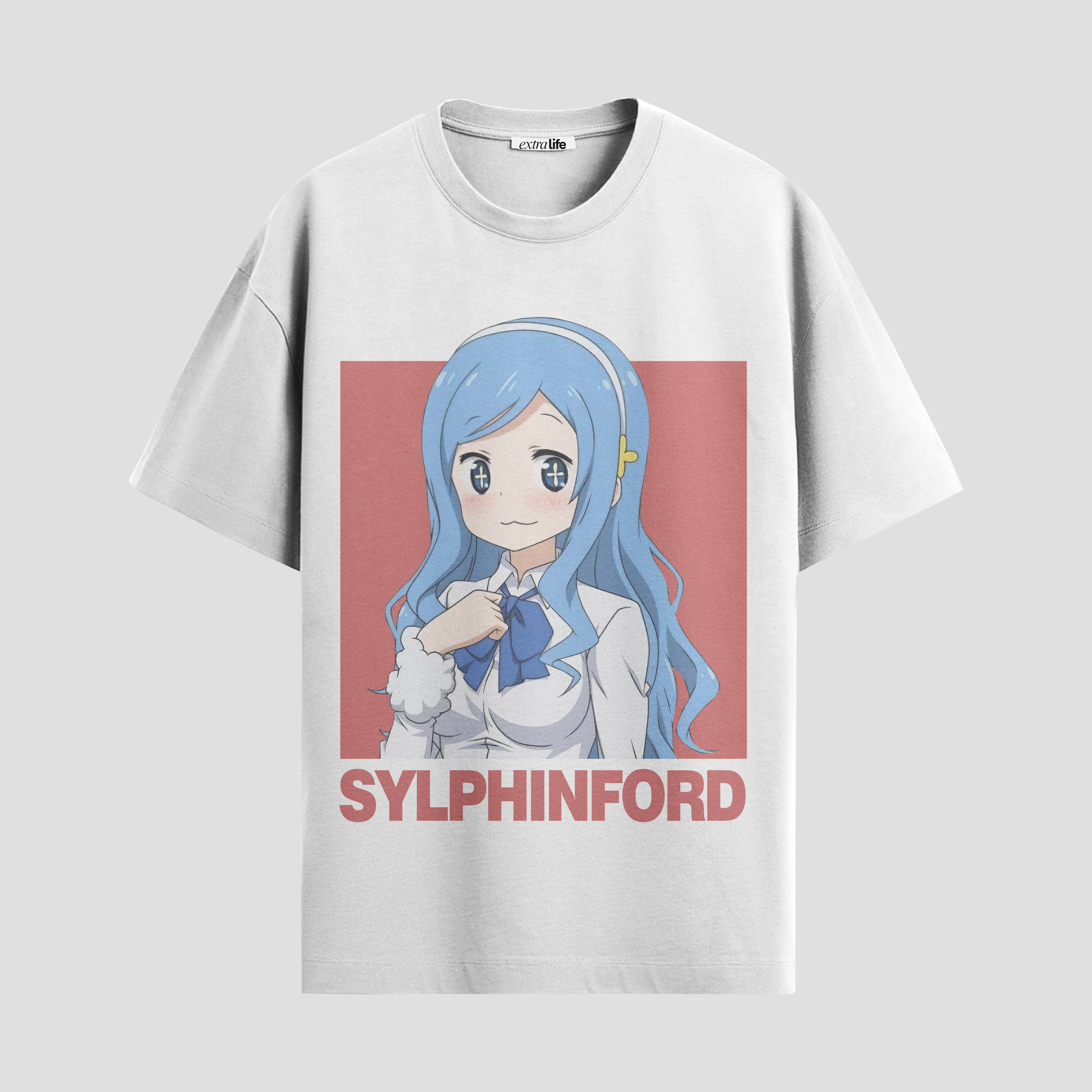 Playera urbana de anime y gaming ExtraLife MX, corte Standard Fit unisex ligero y transpirable en color Deep Black y Pure White, ropa de uso diario para gym y casual.