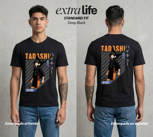 El Vuelo del Voleibol | El Servidor del Equipo #04260 - Playera Standard Fit | Deep Black - Foto en modelo