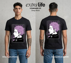 Pandillas del Tiempo | El Sastre del Bien #04262 - Playera Classic Premium | Deep Black - Foto en modelo