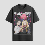 Playera urbana de anime y gaming ExtraLife MX, corte Standard Fit unisex ligero y transpirable en color Deep Black y Pure White, ropa de uso diario para gym y casual.