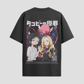 Playera urbana de anime y gaming ExtraLife MX, corte Standard Fit unisex ligero y transpirable en color Deep Black y Pure White, ropa de uso diario para gym y casual.