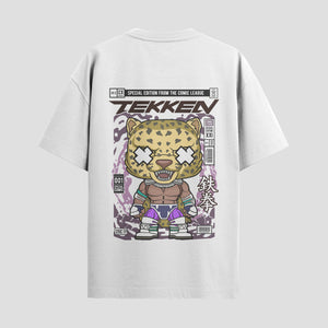 Playera urbana de anime y gaming ExtraLife MX, corte Standard Fit unisex ligero y transpirable en color Deep Black y Pure White, ropa de uso diario para gym y casual.