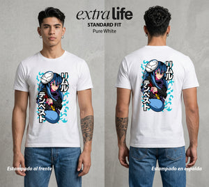 El Slime Todopoderoso | El Slime del Bien #04271 - Playera Standard Fit | Pure White - Foto en modelo