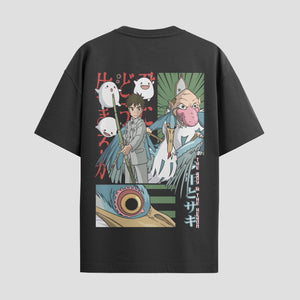 Playera urbana de anime y gaming ExtraLife MX, corte Standard Fit unisex ligero y transpirable en color Deep Black y Pure White, ropa de uso diario para gym y casual.