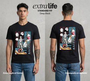 El Estudio del Viento | El Viaje del Bien #04284 - Playera Classic Premium | Deep Black - Foto en modelo