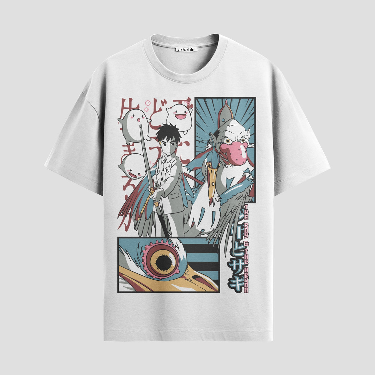 Playera urbana de anime y gaming ExtraLife MX, corte Classic Premium unisex ligero y transpirable en color Deep Black y Pure White, ropa de uso diario para gym y casual.