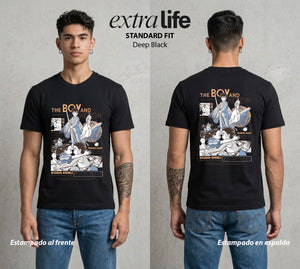 El Estudio del Viento | El Destino del Bien #04286 - Playera Standard Fit | Deep Black - Foto en modelo