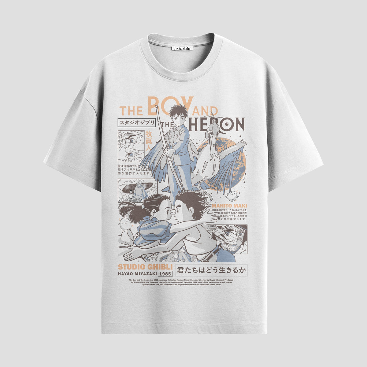 Playera urbana de anime y gaming ExtraLife MX, corte Classic Premium unisex ligero y transpirable en color Deep Black y Pure White, ropa de uso diario para gym y casual.