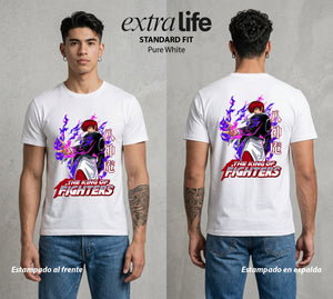 El Torneo del Rey | La Llama del Yagami #04288 - Playera Standard Fit | Pure White - Foto en modelo