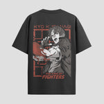Playera urbana de anime y gaming ExtraLife MX, corte Standard Fit unisex ligero y transpirable en color Deep Black y Pure White, ropa de uso diario para gym y casual.