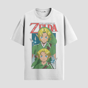 Playera urbana de anime y gaming ExtraLife MX, corte Standard Fit unisex ligero y transpirable en color Deep Black y Pure White, ropa de uso diario para gym y casual.
