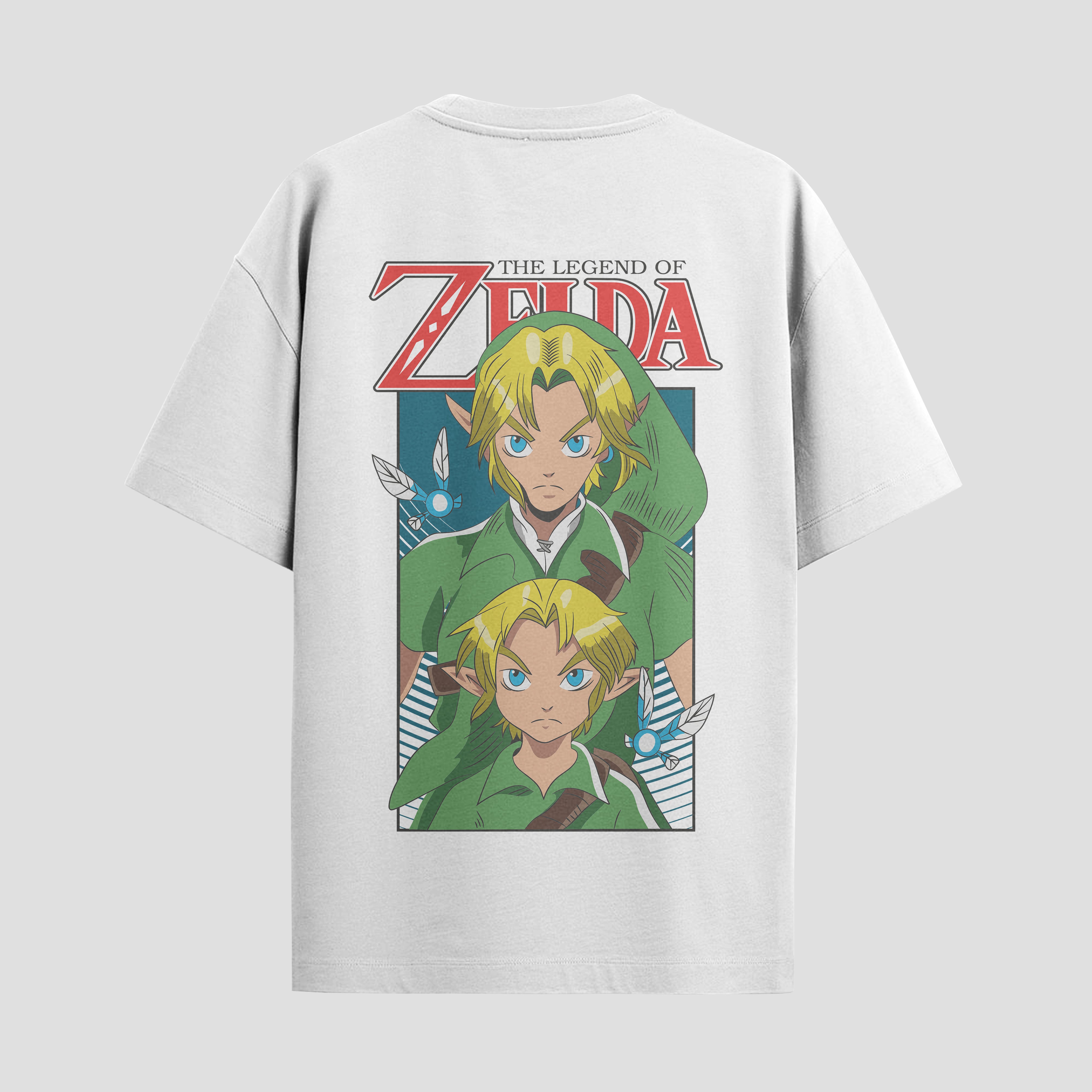 Playera urbana de anime y gaming ExtraLife MX, corte Standard Fit unisex ligero y transpirable en color Deep Black y Pure White, ropa de uso diario para gym y casual.