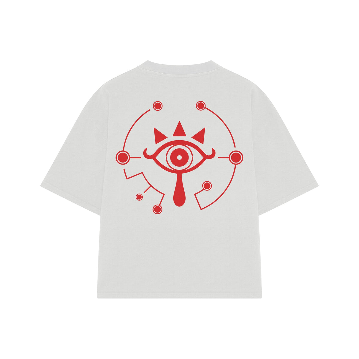 Playera streetwear premium de anime y gaming ExtraLife MX, corte oversized drop shoulder ligero y fresco en color Deep Black y Off-White, moda urbana mexicana de culto.