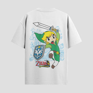 Playera urbana de anime y gaming ExtraLife MX, corte Standard Fit unisex ligero y transpirable en color Deep Black y Pure White, ropa de uso diario para gym y casual.