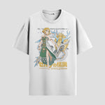 Playera urbana de anime y gaming ExtraLife MX, corte Standard Fit unisex ligero y transpirable en color Deep Black y Pure White, ropa de uso diario para gym y casual.