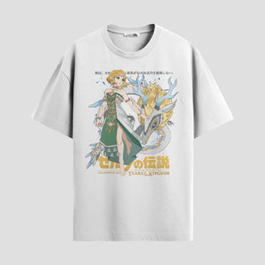 Playera urbana de anime y gaming ExtraLife MX, corte Standard Fit unisex ligero y transpirable en color Deep Black y Pure White, ropa de uso diario para gym y casual.