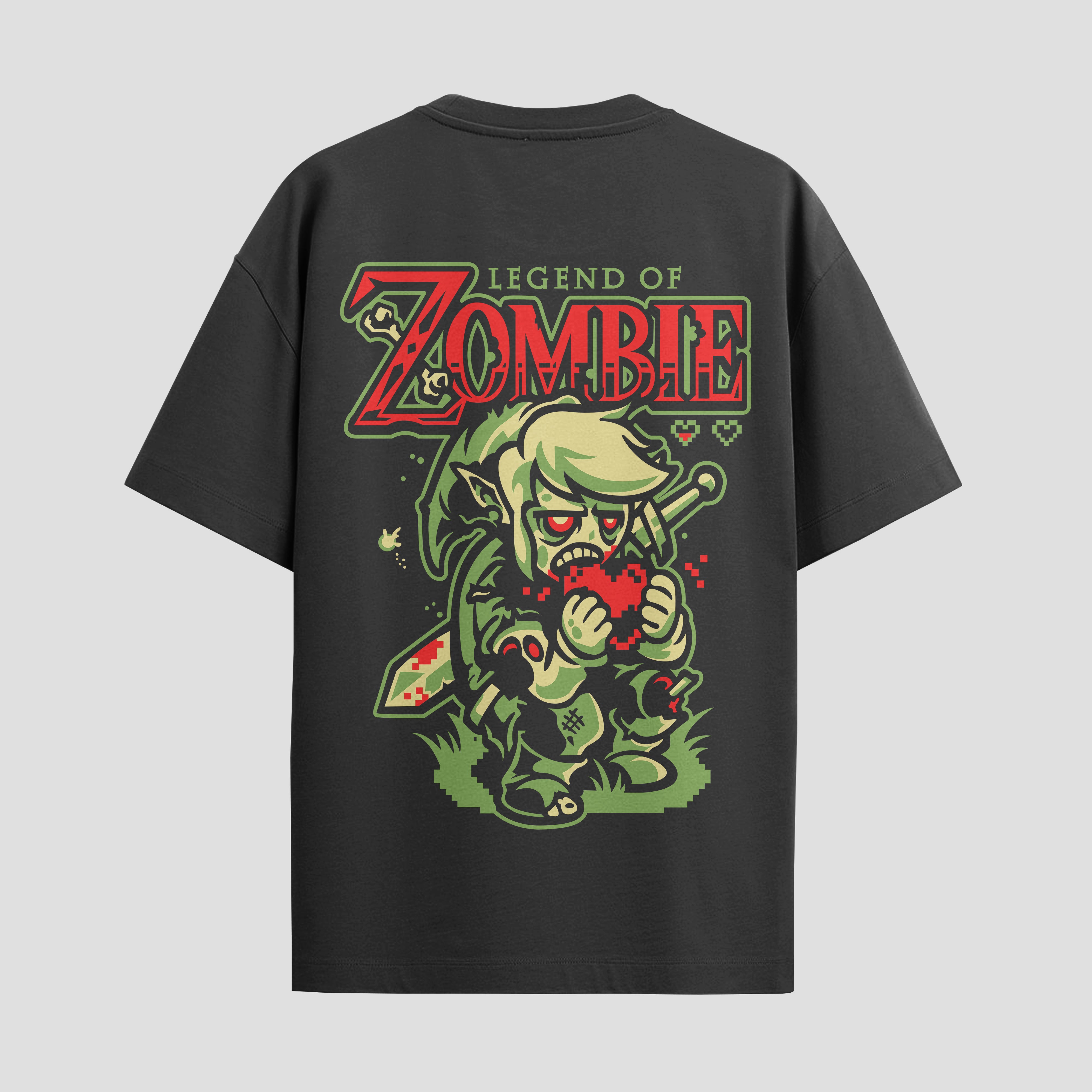 Playera urbana de anime y gaming ExtraLife MX, corte Standard Fit unisex ligero y transpirable en color Deep Black y Pure White, ropa de uso diario para gym y casual.
