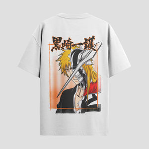 Playera urbana de anime y gaming ExtraLife MX, corte Standard Fit unisex ligero y transpirable en color Deep Black y Pure White, ropa de uso diario para gym y casual.