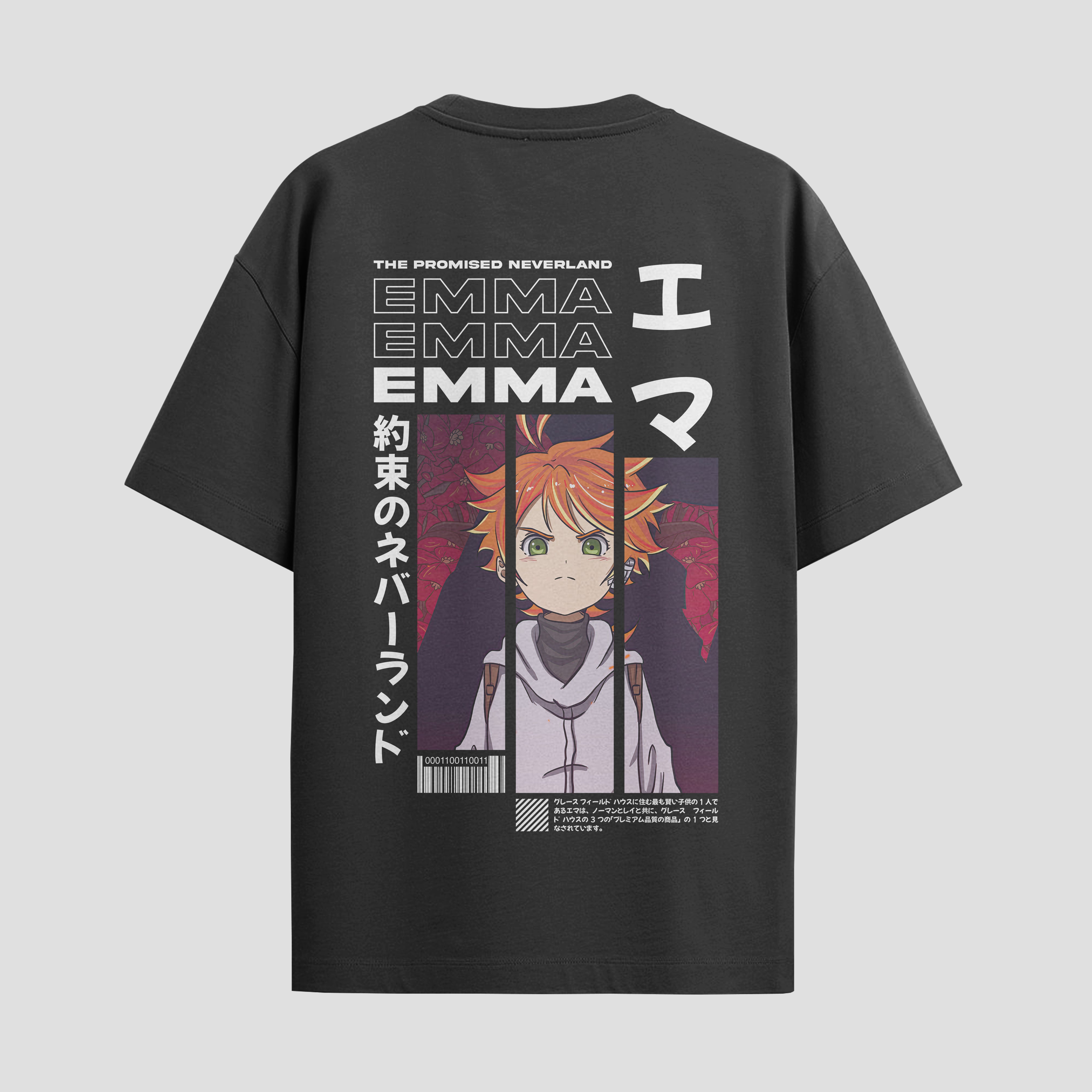 Playera urbana de anime y gaming ExtraLife MX, corte Standard Fit unisex ligero y transpirable en color Deep Black y Pure White, ropa de uso diario para gym y casual.
