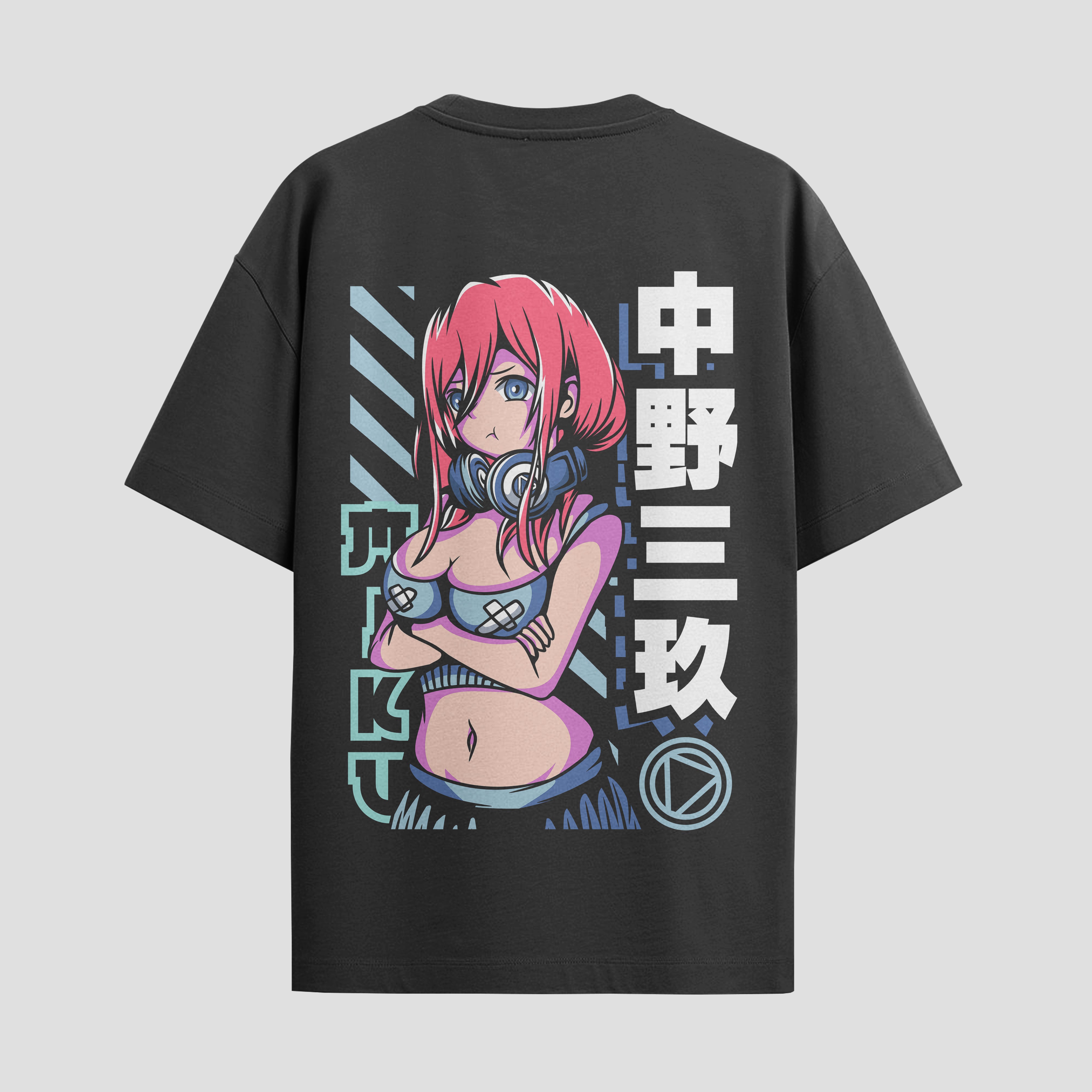 Playera urbana de anime y gaming ExtraLife MX, corte Standard Fit unisex ligero y transpirable en color Deep Black y Pure White, ropa de uso diario para gym y casual.