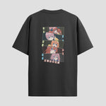 Playera urbana de anime y gaming ExtraLife MX, corte Standard Fit unisex ligero y transpirable en color Deep Black y Pure White, ropa de uso diario para gym y casual.