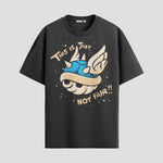 Playera urbana de anime y gaming ExtraLife MX, corte Standard Fit unisex ligero y transpirable en color Deep Black y Pure White, ropa de uso diario para gym y casual.