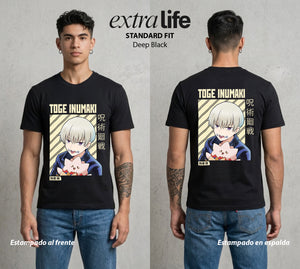 El Arte de las Maldiciones | Onigiri del Poder #04339 - Playera Standard Fit | Deep Black - Foto en modelo