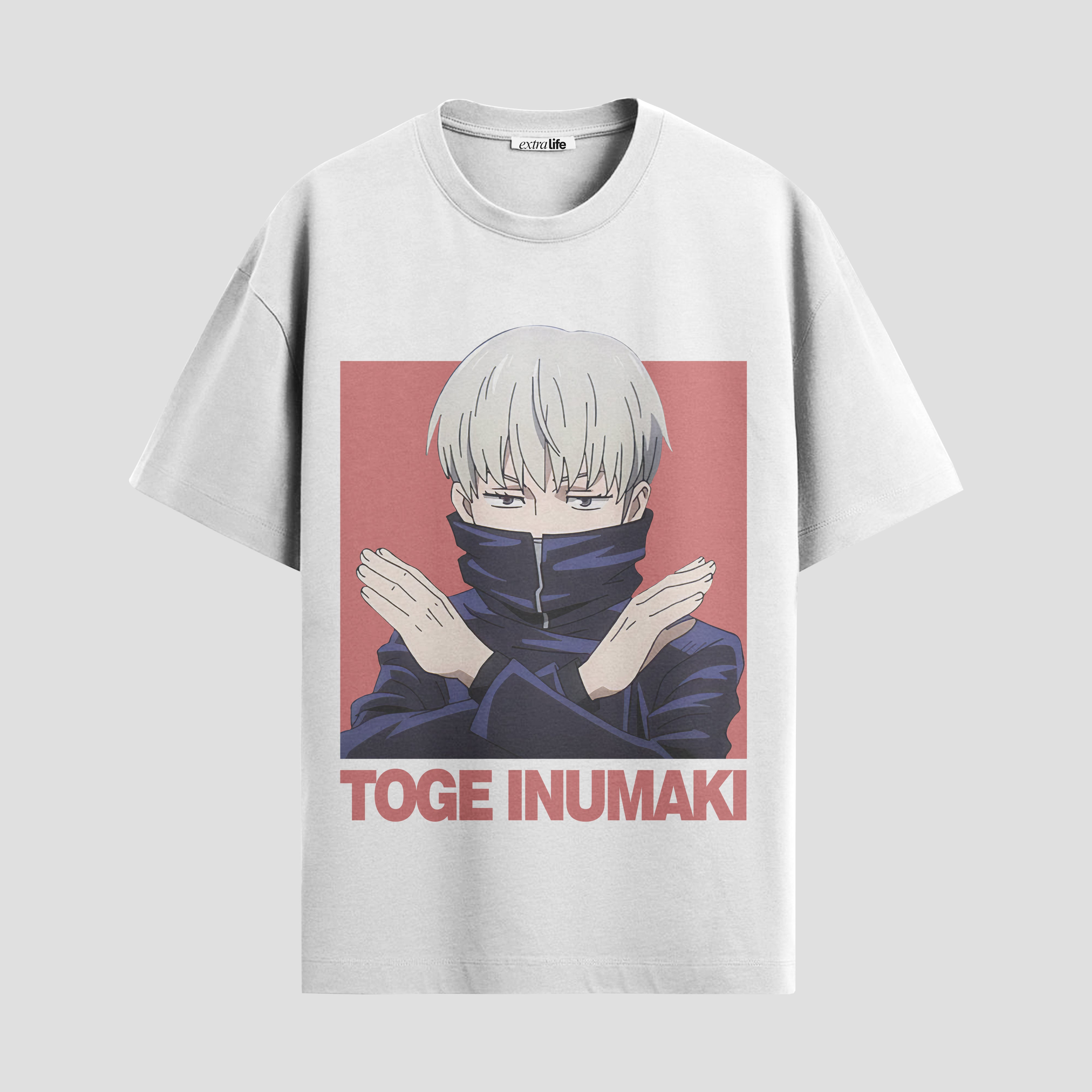 Playera urbana de anime y gaming ExtraLife MX, corte Standard Fit unisex ligero y transpirable en color Deep Black y Pure White, ropa de uso diario para gym y casual.