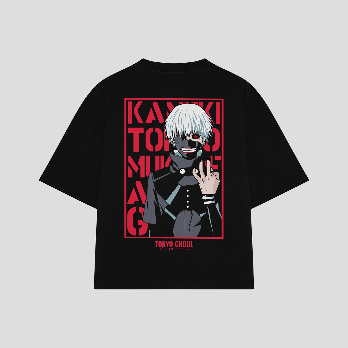 Playera streetwear premium de anime y gaming ExtraLife MX, corte oversized drop shoulder ligero y fresco en color Deep Black y Off-White, moda urbana mexicana de culto.