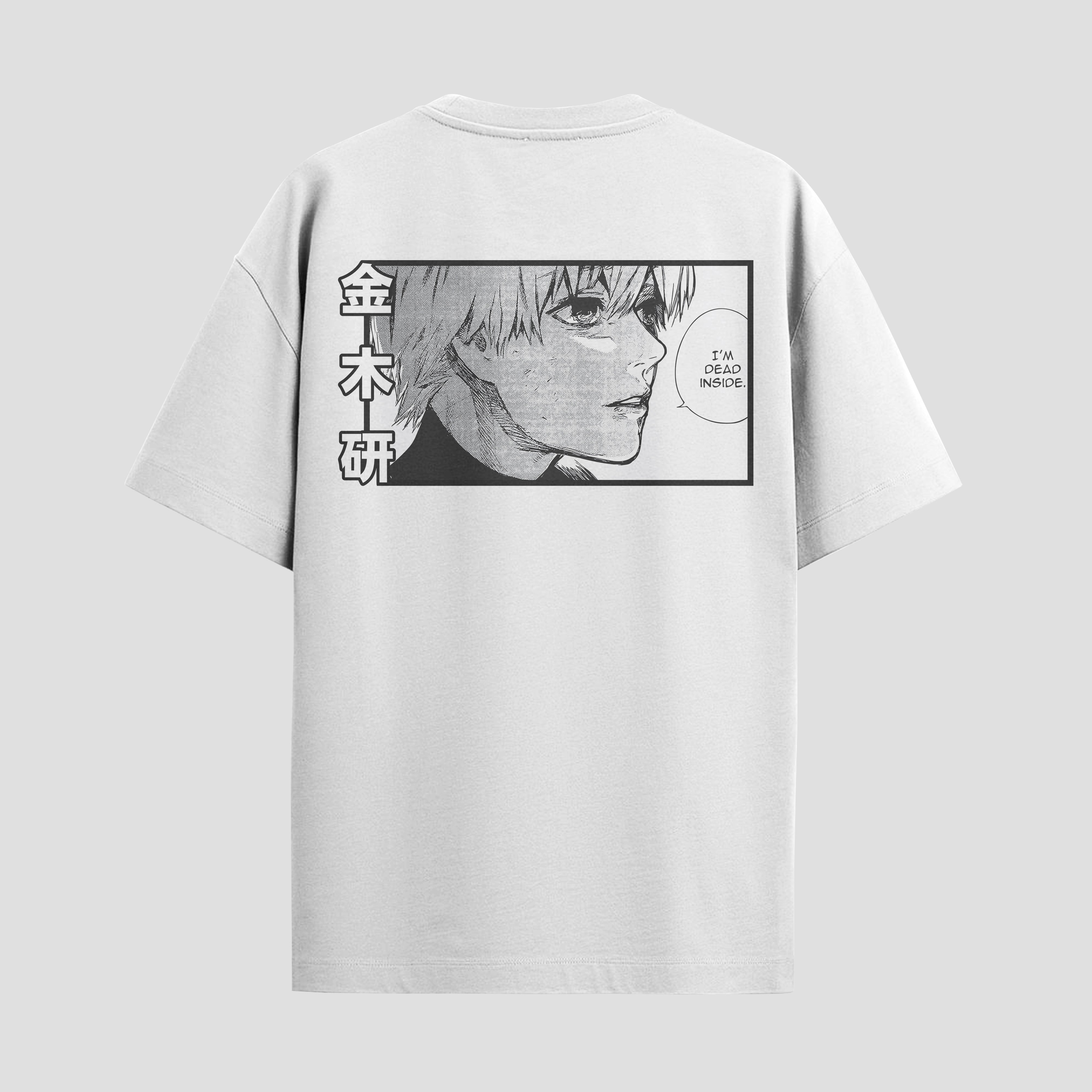 Playera urbana de anime y gaming ExtraLife MX, corte Standard Fit unisex ligero y transpirable en color Deep Black y Pure White, ropa de uso diario para gym y casual.