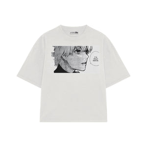 Playera streetwear premium de anime y gaming ExtraLife MX, corte oversized drop shoulder ligero y fresco en color Deep Black y Off-White, moda urbana mexicana de culto.