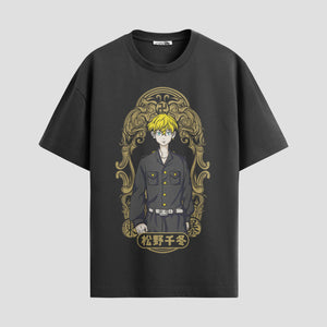 Playera urbana de anime y gaming ExtraLife MX, corte Standard Fit unisex ligero y transpirable en color Deep Black y Pure White, ropa de uso diario para gym y casual.