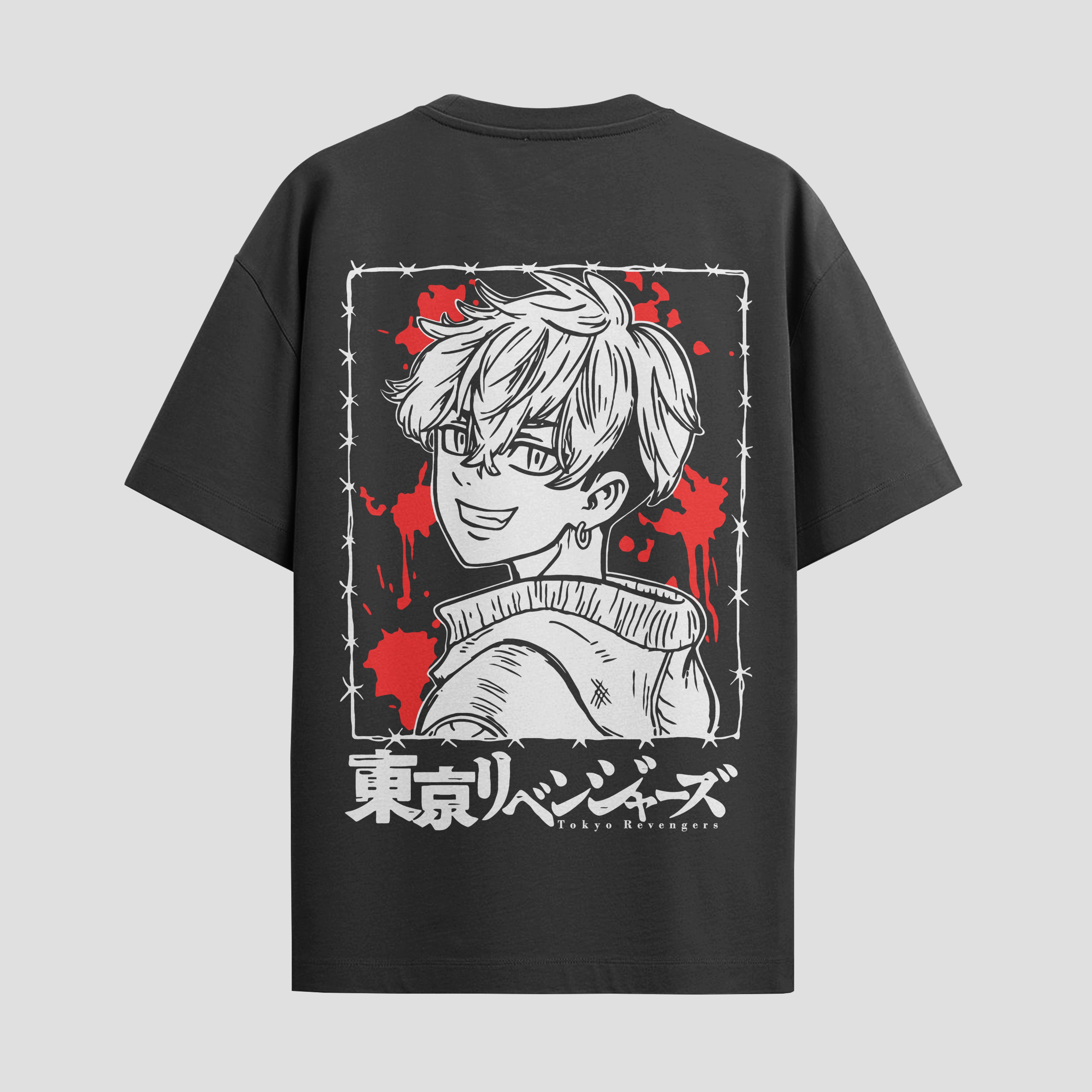 Playera urbana de anime y gaming ExtraLife MX, corte Standard Fit unisex ligero y transpirable en color Deep Black y Pure White, ropa de uso diario para gym y casual.