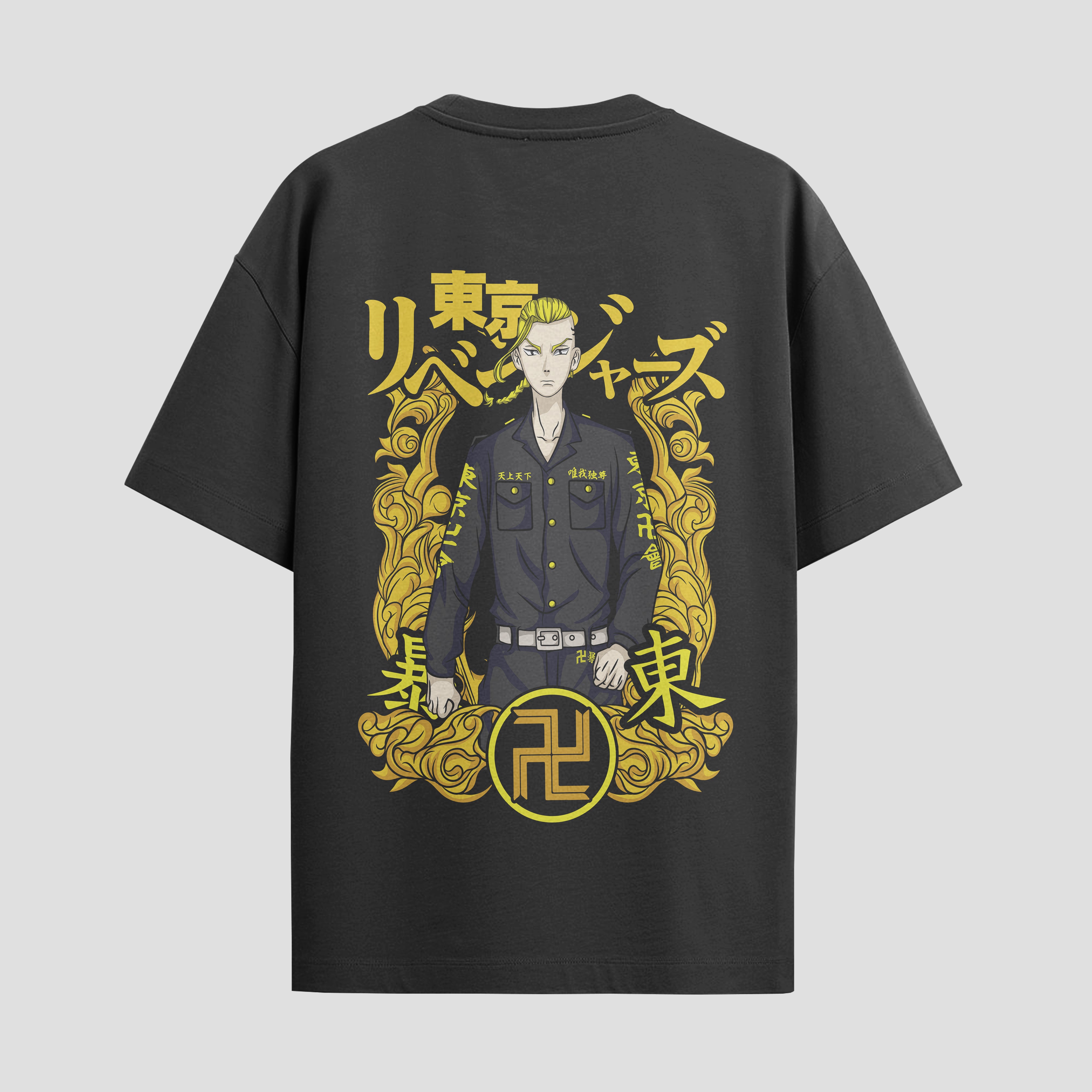 Playera urbana de anime y gaming ExtraLife MX, corte Standard Fit unisex ligero y transpirable en color Deep Black y Pure White, ropa de uso diario para gym y casual.