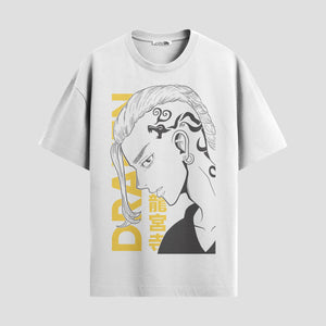 Playera urbana de anime y gaming ExtraLife MX, corte Standard Fit unisex ligero y transpirable en color Deep Black y Pure White, ropa de uso diario para gym y casual.