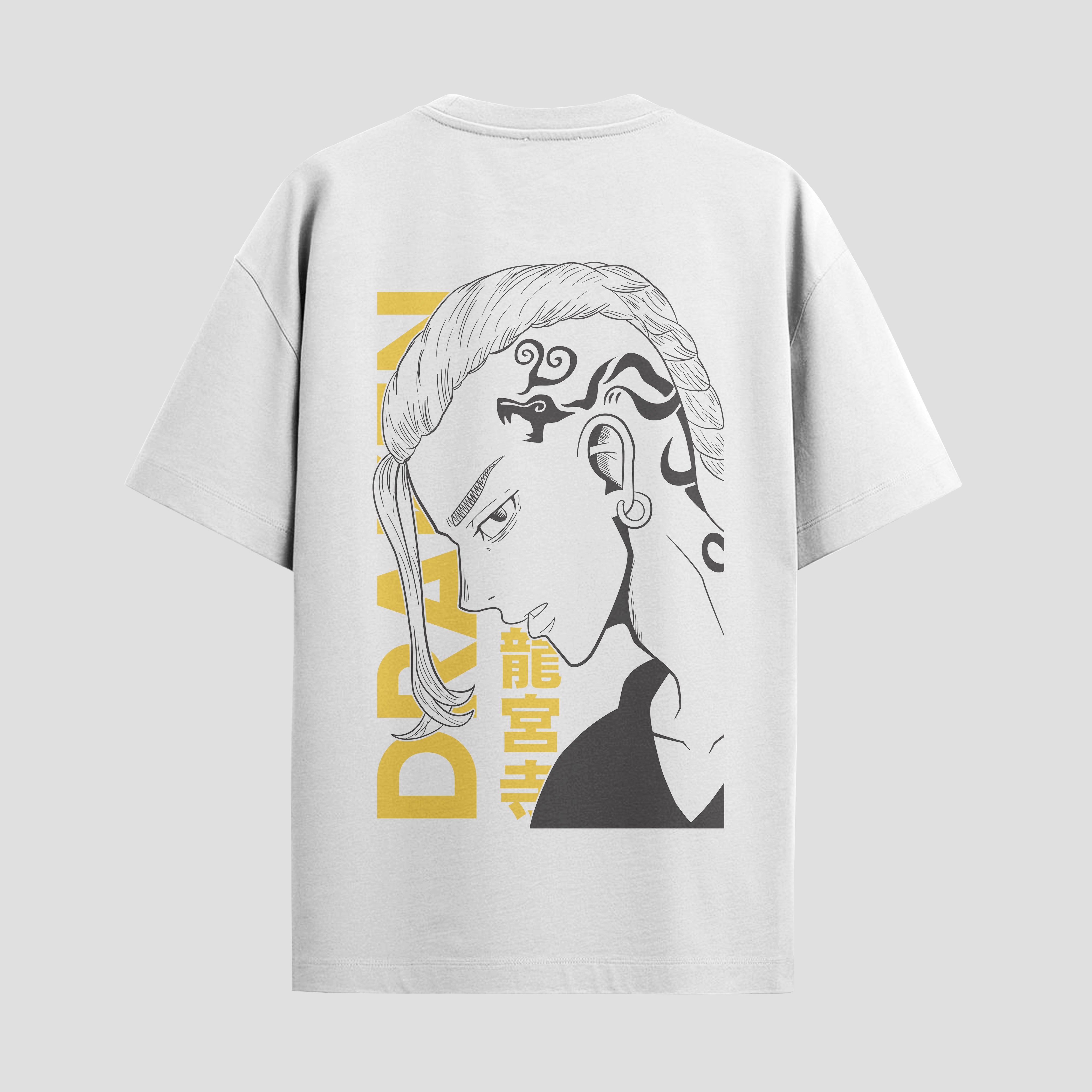 Playera urbana de anime y gaming ExtraLife MX, corte Standard Fit unisex ligero y transpirable en color Deep Black y Pure White, ropa de uso diario para gym y casual.