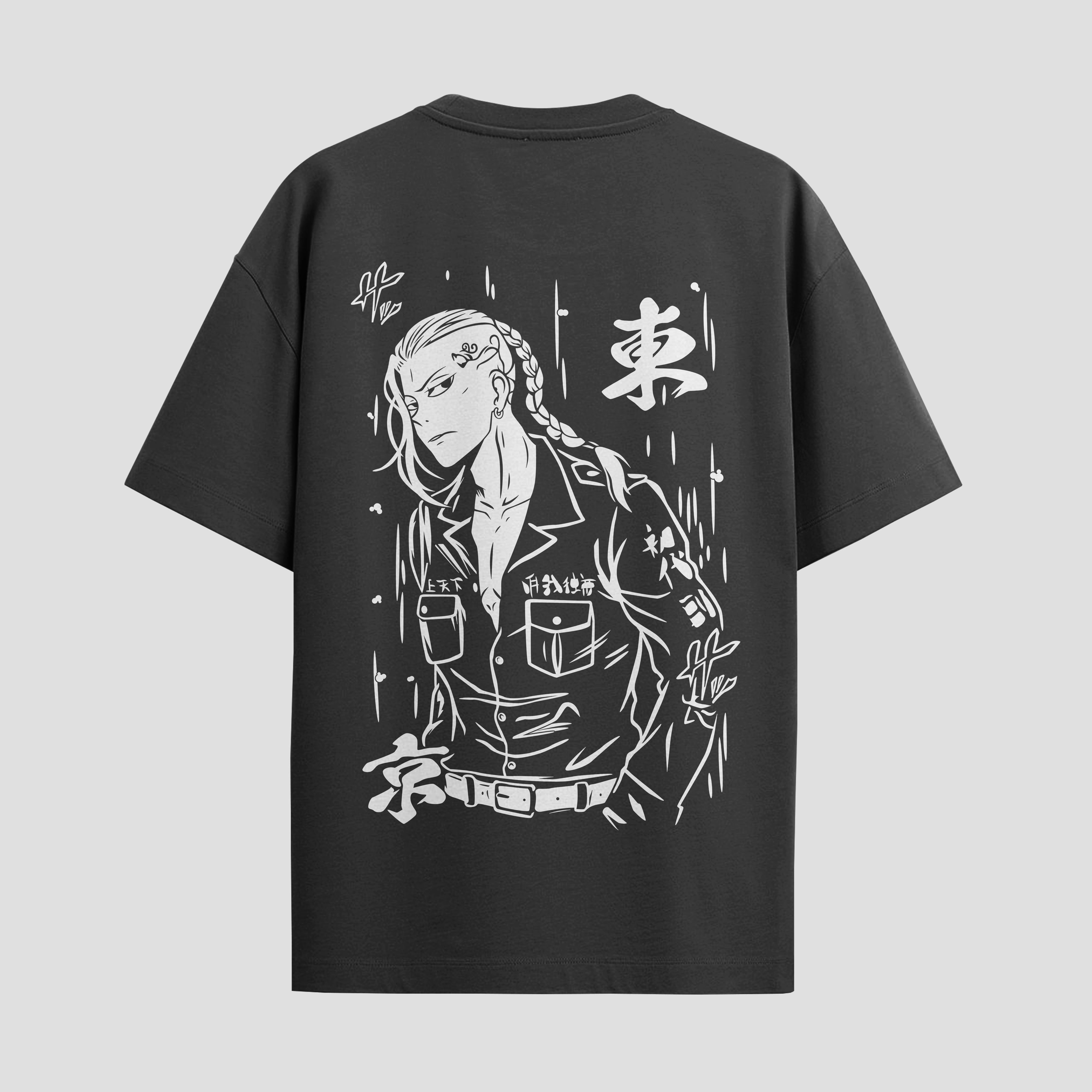 Playera urbana de anime y gaming ExtraLife MX, corte Standard Fit unisex ligero y transpirable en color Deep Black y Pure White, ropa de uso diario para gym y casual.