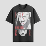 Playera urbana de anime y gaming ExtraLife MX, corte Standard Fit unisex ligero y transpirable en color Deep Black y Pure White, ropa de uso diario para gym y casual.
