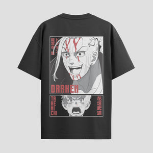 Playera urbana de anime y gaming ExtraLife MX, corte Standard Fit unisex ligero y transpirable en color Deep Black y Pure White, ropa de uso diario para gym y casual.