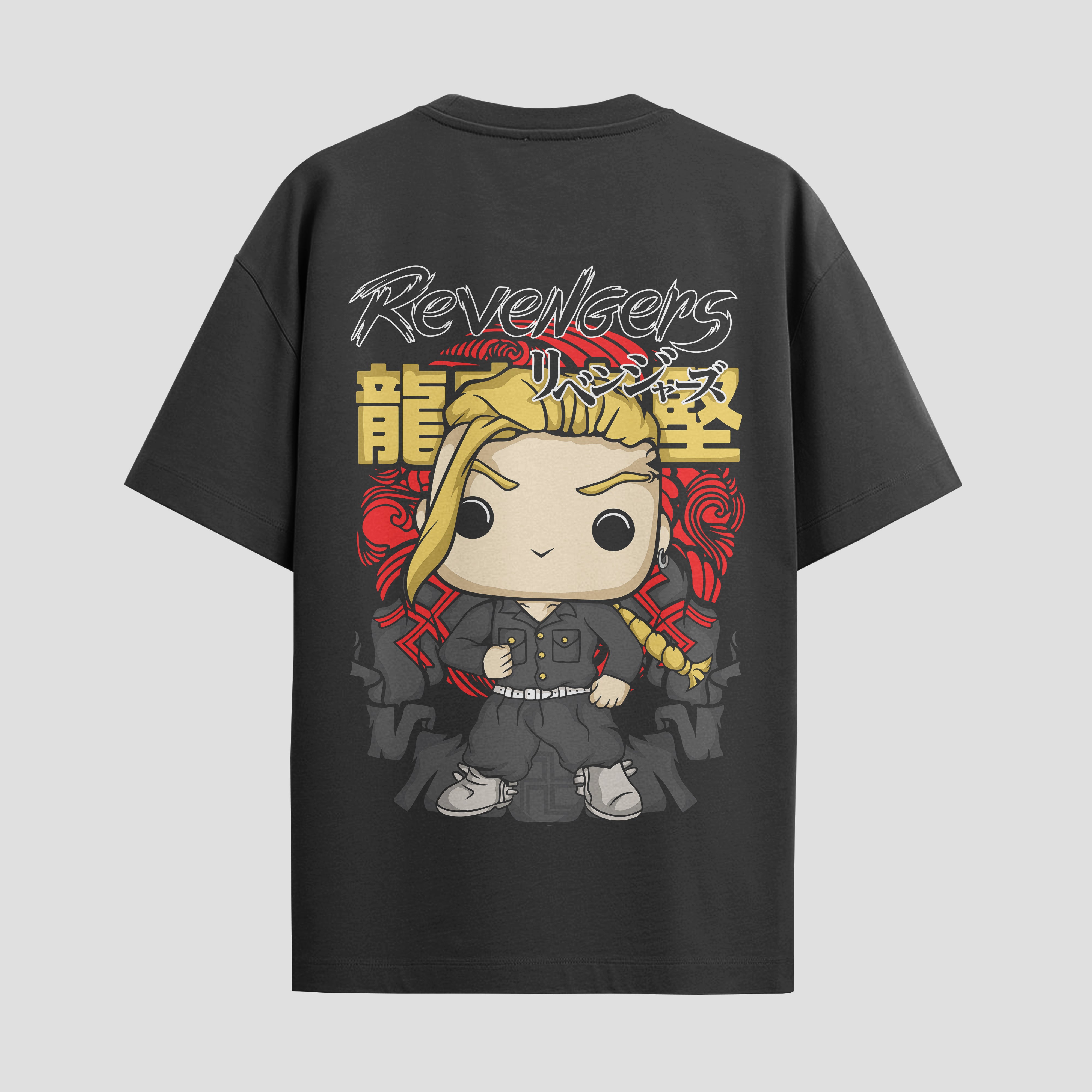 Playera urbana de anime y gaming ExtraLife MX, corte Standard Fit unisex ligero y transpirable en color Deep Black y Pure White, ropa de uso diario para gym y casual.