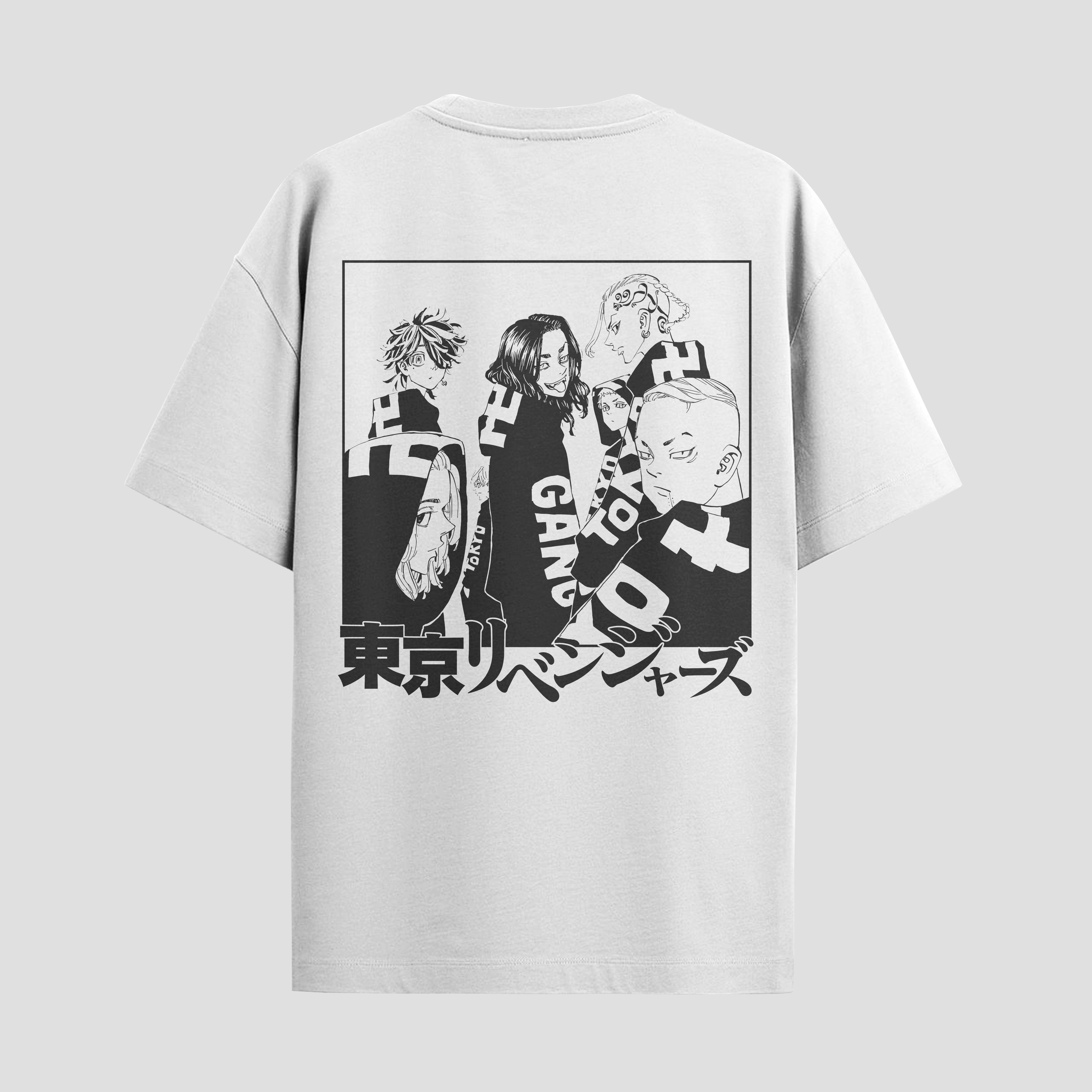 Playera urbana de anime y gaming ExtraLife MX, corte Standard Fit unisex ligero y transpirable en color Deep Black y Pure White, ropa de uso diario para gym y casual.