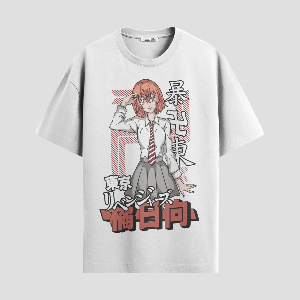 Playera urbana de anime y gaming ExtraLife MX, corte Classic Premium unisex ligero y transpirable en color Deep Black y Pure White, ropa de uso diario para gym y casual.