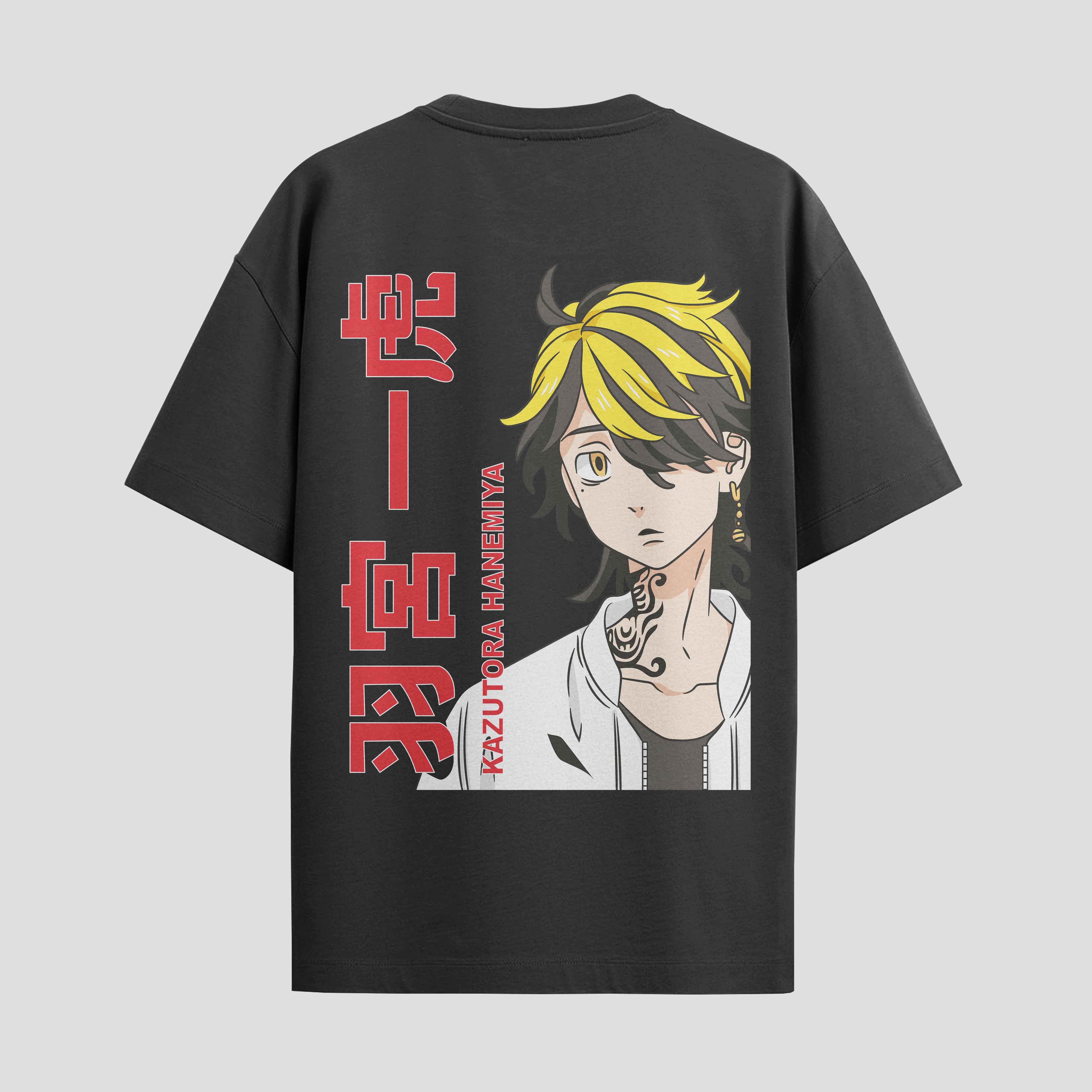 Playera urbana de anime y gaming ExtraLife MX, corte Standard Fit unisex ligero y transpirable en color Deep Black y Pure White, ropa de uso diario para gym y casual.