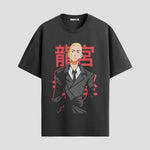 Playera urbana de anime y gaming ExtraLife MX, corte Standard Fit unisex ligero y transpirable en color Deep Black y Pure White, ropa de uso diario para gym y casual.