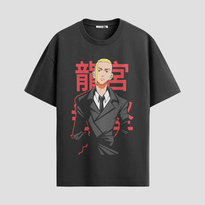 Playera urbana de anime y gaming ExtraLife MX, corte Standard Fit unisex ligero y transpirable en color Deep Black y Pure White, ropa de uso diario para gym y casual.