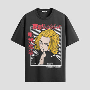 Playera urbana de anime y gaming ExtraLife MX, corte Standard Fit unisex ligero y transpirable en color Deep Black y Pure White, ropa de uso diario para gym y casual.